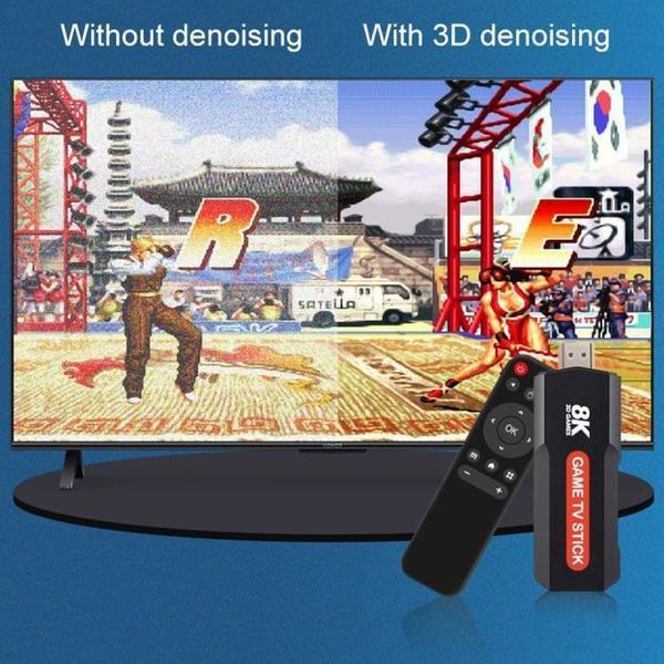 Ігрова консоль X2 Plus до телевізора 64Gb 8K HDR Game TV Stick Android TV 5G приставка з двома бездротовими джойстиками та пультом 454359380 фото