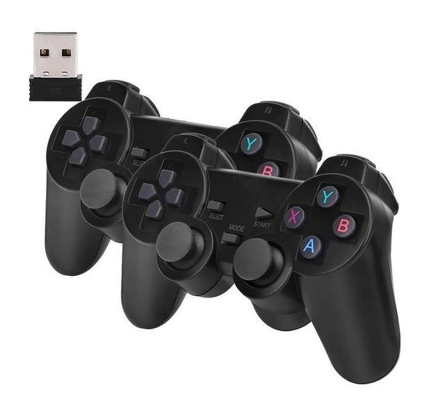 Ігрова консоль X2 Plus до телевізора 64Gb 8K HDR Game TV Stick Android TV 5G приставка з двома бездротовими джойстиками та пультом 454359380 фото