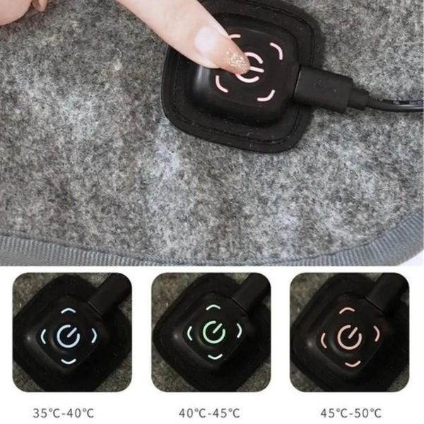 Електропростирадло на USB від Power Bank 160x80 см на 3 режими підігрівання від повербанка з підігрівом і регулюванням температури KOVRIK 9583 фото