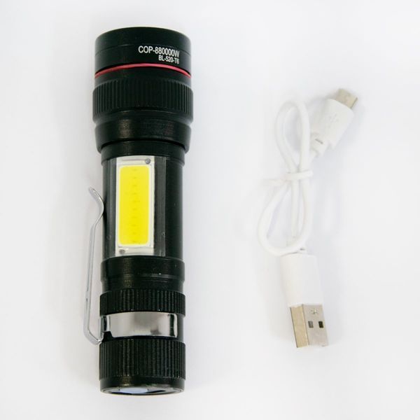 Ліхтарик ручний BAILONG Cree XP-E T6, COB; BL 520 T6 6991 фото