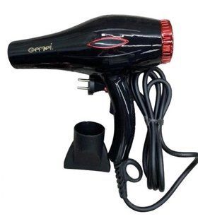Фен Gemei GM 1770 2200 Вт з холодним повітрям, 2 швидкості, 2 температурні режими, концентратор, чорний GM 1770 @2 фото