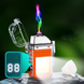 Електроімпульсна запальничка Lighter дугова USB запальничка з ліхтариком 9033 ZA 209 фото 1