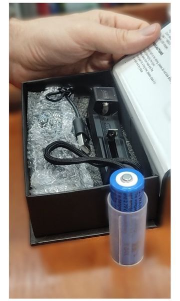 Ручний ліхтар Police BL 1831-3 Red Light з червоною лампою Т6 та білою лампою Т6, акумулятор 18650 9557 BL 1831-3 RED фото