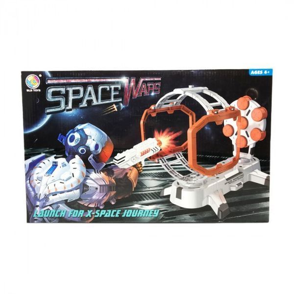 Домашній тир BLD Toys Space Wars BX-3922 з двома бластерами та обертовими цілями &mdash; інтерактивний ігровий набір для дітей від 4 років для розвитку влучності та концентрації, гра для двох учасників B 3229 @1 фото