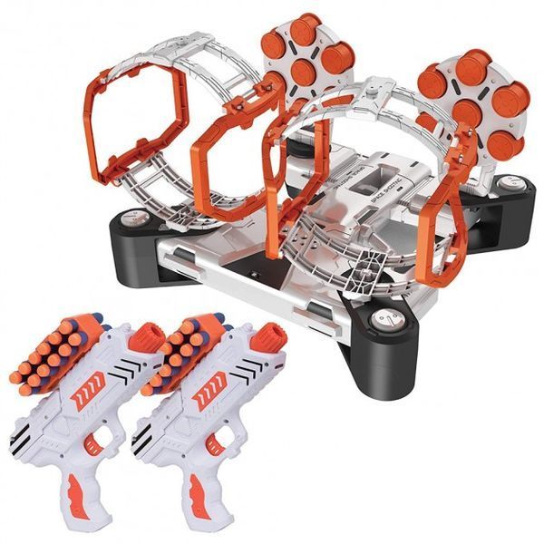 Домашній тир BLD Toys Space Wars BX-3922 з двома бластерами та обертовими цілями &mdash; інтерактивний ігровий набір для дітей від 4 років для розвитку влучності та концентрації, гра для двох учасників B 3229 @1 фото