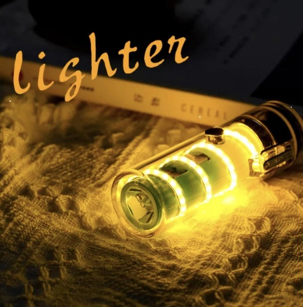 Електроімпульсна дугова запальничка ARC Lighter usb запальничка з ліхтариком та компасом водонепроникна 9032 ZA 229 фото