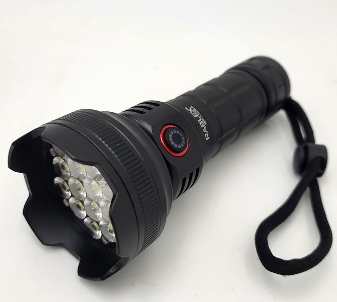 Ручний LED ліхтар Rablex RB-917 3200 лм з 19 діодами XTE, акумулятором 18650 3000 мА&middot;год, 3 режимами, Type-C зарядкою та алюмінієвим корпусом IP44 для пошукових робіт і повсякденного використання RB 917 @1 фото