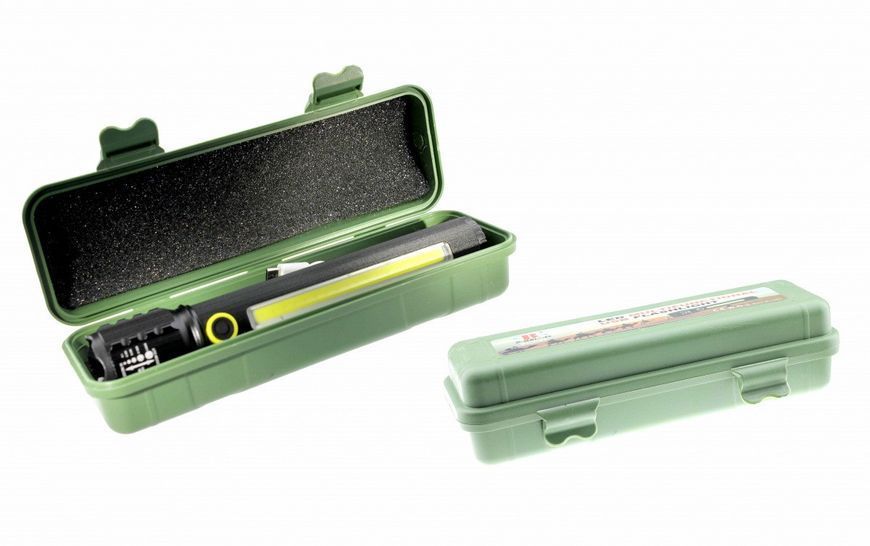 Ліхтарик ручний Bailong P50 COB + USB CHARGE 8132 BL C73 фото