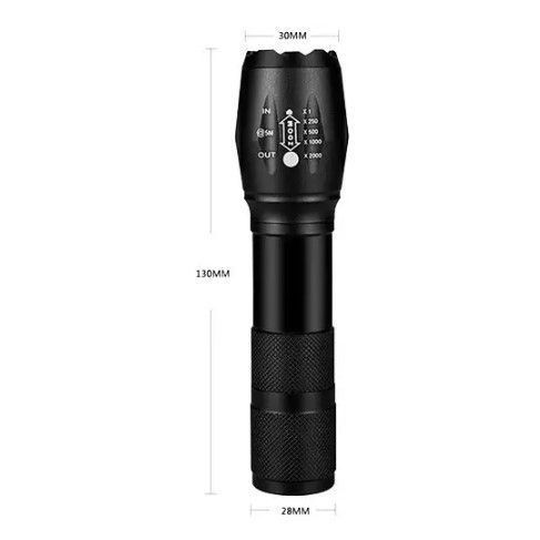Тактичний ручний ліхтар X-Balog BL-1831-T6, потужний XML CREE T6, 5 режимів, оптичний зум, Li-ion 6800 мА&middot;год, захист від пилу, вологи та ударів, для туризму, велосипеда та активного відпочинку 358292373 фото