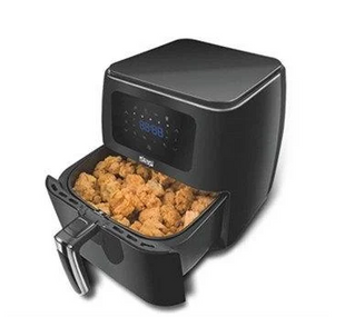 Електрична фритюрниця DSP безмаслянная з антипригарним покриттям 6L 1700W Чорна KB-2066 фото