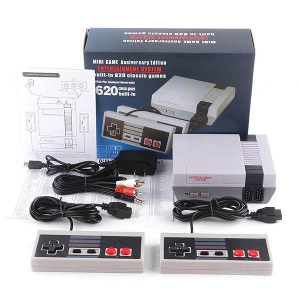 Ігрова приставка GAME NES 620 / 7724 два джойстики 8bit + 620 вбудованих ігор та підключення до ТБ Сіра 325380694 фото
