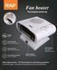 Тепловентилятор поворотний 90&deg; RAF Fan Heater 2000 Вт до 22 м&sup2;, електричний обігрівач, 3 режими, білий R 1185 фото 5