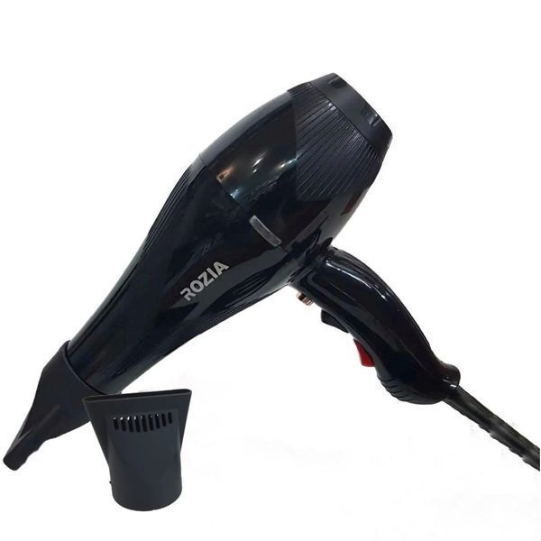 Професійний фен Rozia HC-8306 Pro 2000 Вт з іонізацією, холодним повітрям, 2 швидкості, 3 температурні режими, 2 насадки-концентратори, чорний HC 8306 @2 фото